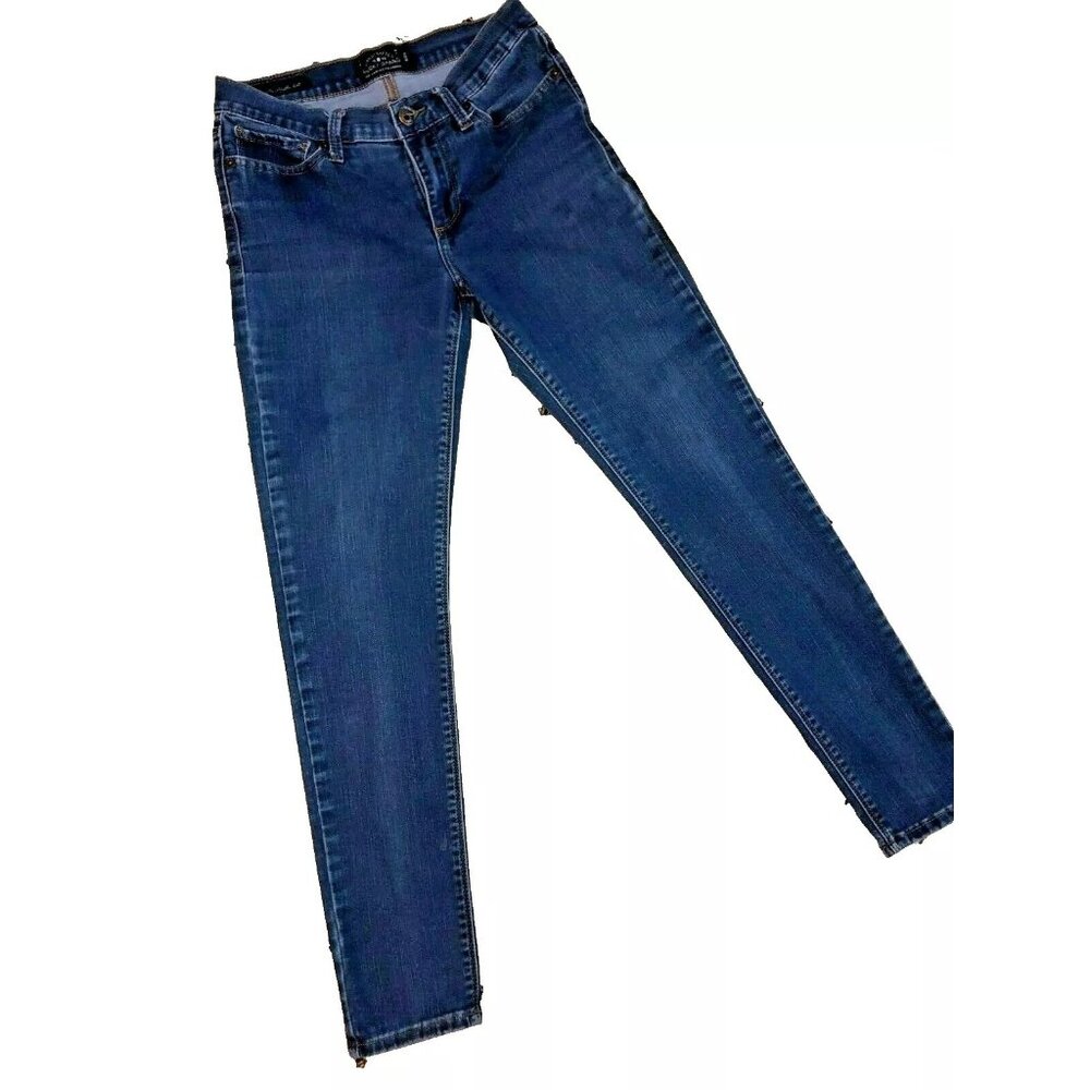 Y2K Lucky Brand Jeans Sz 6 Blue Brooke Legging Skinny Medium Rinse Stretch Women